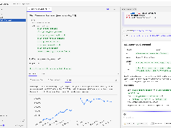 Datus workspace showing business questions, generated SQL documentation, and a monthly revenue chart.