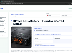 Published battery passport overview