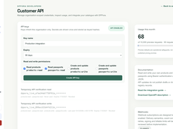 Customer API — organisation-scoped read and write permissions