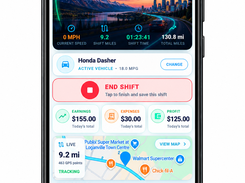 Track mileage, shifts, earnings, and work activity
