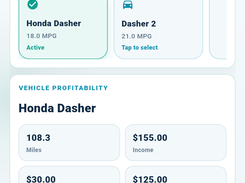 Manage vehicles used for work and mileage tracking