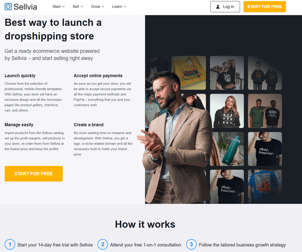 Sellvia dropshipping store