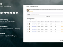 AI powered supplier selection across platforms and AI mapping