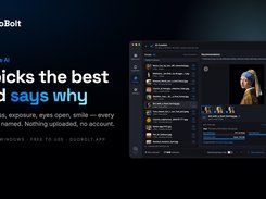 AI Curation names the best shot in each group and the measures behind the choice.