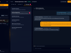 Built-in tender Q&A and broadcast messaging: answer subcontractor questions privately or send updates to all bidders at once.