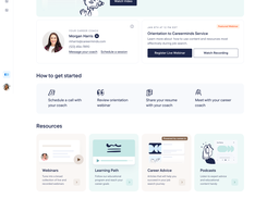 Participant dashboard