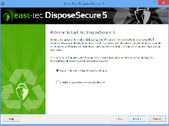 This module lets you erase local drives and removable disks from Windows and create bootable DisposeSecure disks for use in multiple locations.