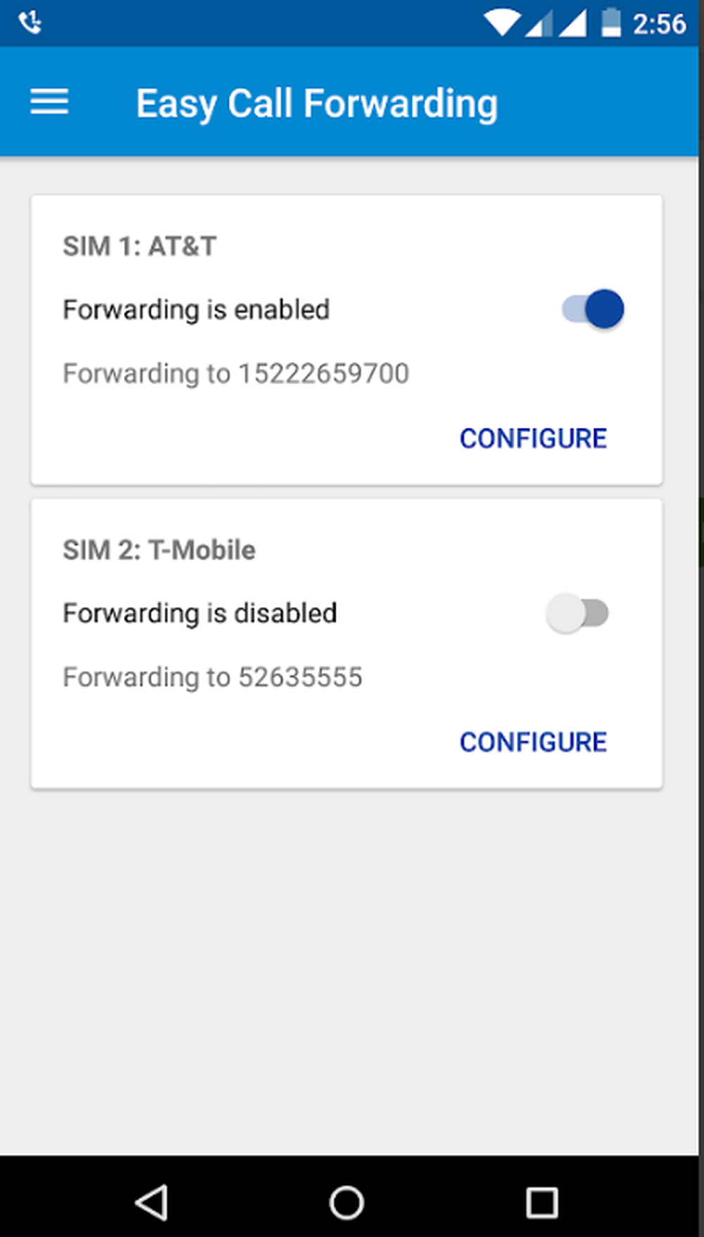 Easy Call Forwarding Screenshot 1