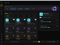 Voice Lab: custom pitch, formant and harmonizer effects