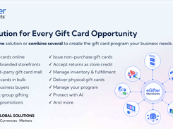 eGifter Merchants™ gives brands flexible gift card technology to sell, issue, manage, and scale gift card programs across channels and use cases.