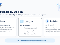 Configure the gift card capabilities your business needs today, then add and optimize solutions as your program evolves.