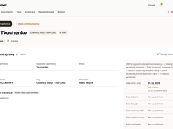 Case card with client details, assigned manager and key dates. The CRM reminds about upcoming dates in advance.