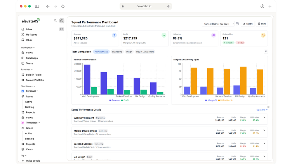 ElevateHQ Screenshot 1