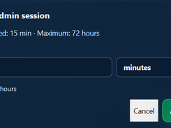 Administrator approval — grant time-limited local admin access