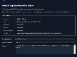 Application installation requests — review and approval