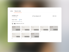 Data room document analytics