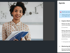 The Chronus platform supports mentors and mentees with groundbreaking Guided Mentoring, providing in-platform prompts to help them fast-track trust and meaningful conversations.