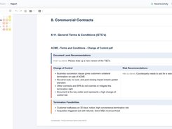 Due Diligence Report