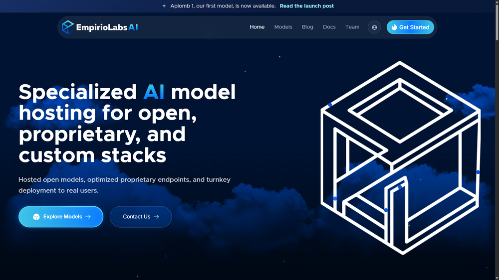 EmpirioLabs AI homepage