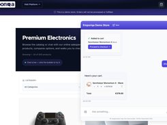 Cart inside the chat with a proceed-to-checkout button