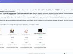 Product Comparison — Side-by-Side Feature Table