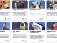 Key compliance courses with current topics and examples and DOJ-responsive risk measurement.