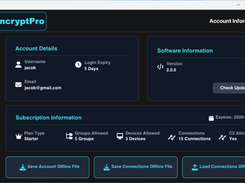 main software UI