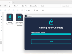Re-encryption to save changes