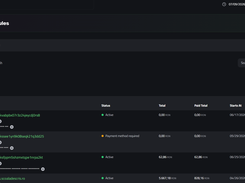 Billing Schedules Dashboard