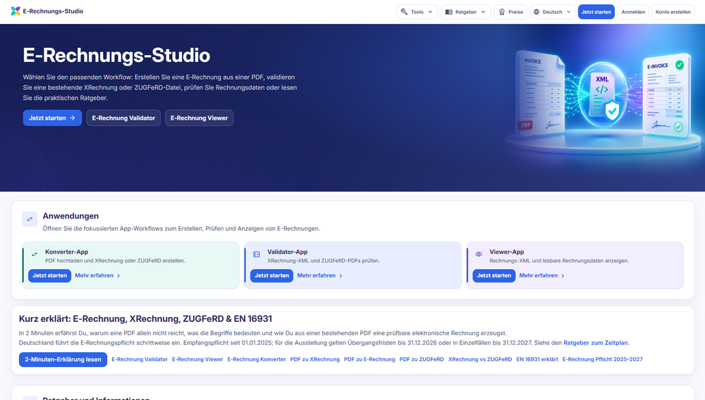 Landing page