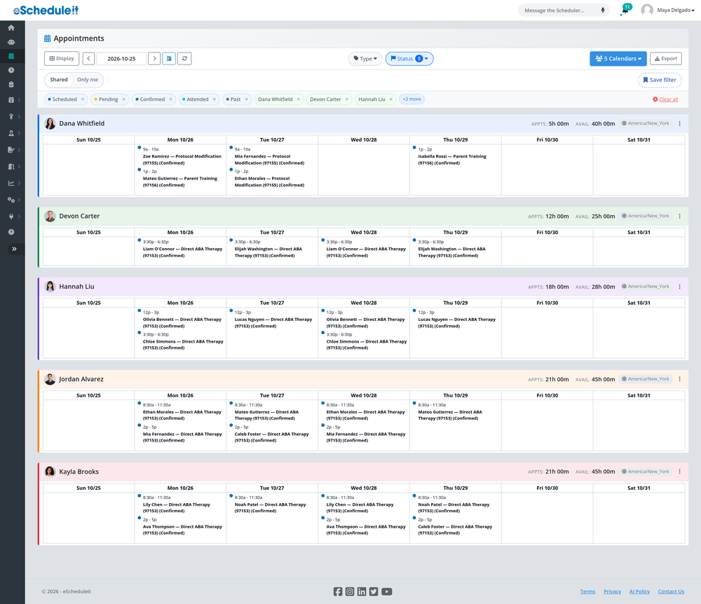 eScheduleIt Screenshot 1
