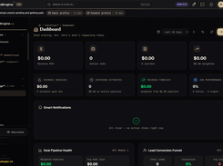 ClientForge CRM dashboard