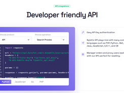 Developer friendly API