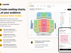Create interactive seating charts with multiple floors, sections, and ticket categories. Let attendees choose their preferred seats directly when booking for a simple and convenient ticket-buying experience.
