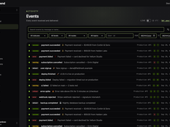 Events feed