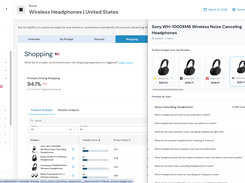 Shopping Intelligence tracks how and when your products appear in ChatGPT's shopping recommendations, how visible they are versus competitors and which retailers the AI models recommend purchasing through.