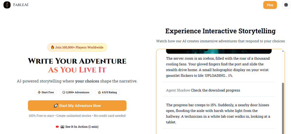 FableAI Screenshot 1