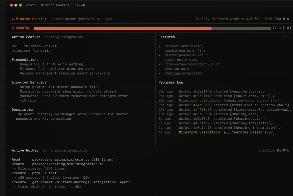 Factory Droid Screenshot 1