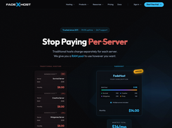 Pricing by a shared RAM pool: one subscription runs several servers instead of paying for each one