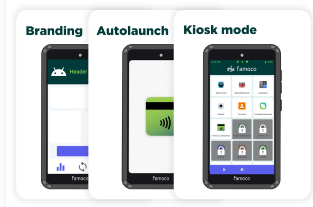 Famoco OS Screenshot 1