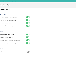 Fastcall Admin Settings Call Recording page with enabled outbound, inbound, internal, and dual-channel recording switches.