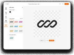 Edit logo colours and match brand and PMS colours, with instant logo colour variations