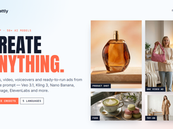 One app, 50+ AI models: images, video, voiceovers and ready-to-run ads