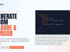 Generate from Claude and Cursor: MCP server, CLI and REST API
