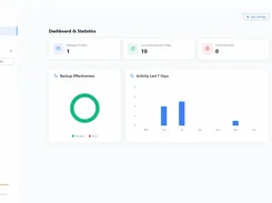 Summary of the most important statistics and successful file copies.