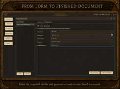Enter the required details and generate a ready-to-use Word document.