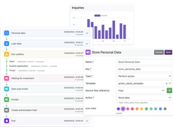 Customizable, interdependent workflows to serve business needs, organizational goals, and legal requirements.