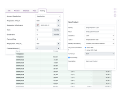 Create, manage, and test new products within the system without requiring complex development cycles.