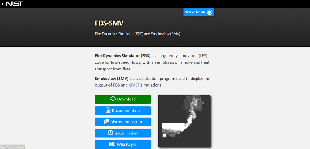 Fire Dynamics Simulator (FDS) Screenshot 1
