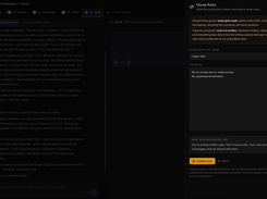 House Rules editor